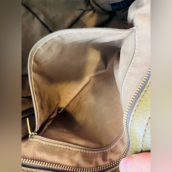 Fossil Emma Shopper Green Pastures Olive Green Leather Tote - Picture 9 of 16